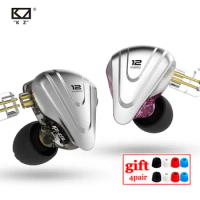 KZ ZSX 1DD+5BA Hybrid Drivers HIFI Bass Earbuds In-Ear Monitor Noise Cancelling Earphones Metal Headset KZ ZAX ZS10 PRO ASX DQ6