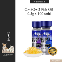 Mag Pet Omega-3 Fish Oil Capsules For Cats and Dogs Beauty Skin Coat / Mag 狗猫超浓缩天然胶囊美毛宠物鱼油
