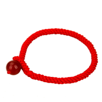 吉祥物鴻運當頭紅繩手鏈手工編織金剛結手鏈飾品