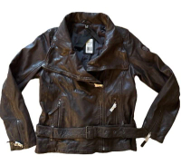 MAURITIUS "LEGRA" WOMENS LEATHER MOTO JACKET