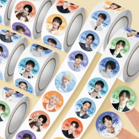 500PCS/Roll Kpop SEVENTEEN Pelekat Comel S.COUPS JEONGHAN JOSHUA HOSHI WONWOO MINGYU THE8 SEUNGKWAN 