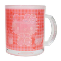 小禮堂 Sanrio 三麗鷗 Hello Kitty 玻璃馬克杯 50週年紀念 320ml