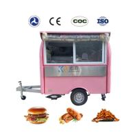 2023 Mobile Food Trailer Carts For Hot Dog And Ice Cream Coffee Snack Trailer In-House Kitchen Equipment Can Be Customized