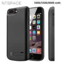 NTSPACE Battery Charger Cases For iPhone 7 8 6 6S Plus Power Bank Case For iPhone 8 7 6s 6 Plus Battery Charging Case