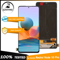 Original For Xiaomi Redmi Note 10 Pro LCD Display Replacement Touch Screen Digitizer Note 11 Pro/POCO X4 Pro 5G Display No Frame