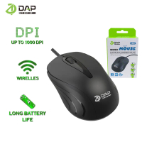 Mouse Wired DAP Mouse Komputer, PC, Leptop 150cm // D-M06Y - Original by DAP