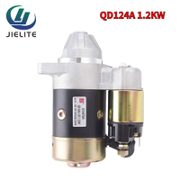 เครื่องสตาร์ท1.2KW QD124A QD114A 0.8KW 12V เหมาะสำหรับเครื่องยนต์ดีเซลระบายความร้อนด้วยอากาศ170F 178