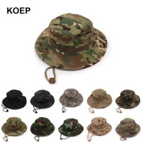 Nepalese Boonie Hats Tactical Airsoft Sniper Camouflage Tree Bucket Hat Accessories Military Army American Men Cap