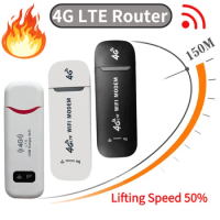 4G WiFi Router LTE Wireless USB Dongle 150Mbps Unlocked WiFi Network Adapter High-speed Modem Stick Mobile Broadband Sim Card