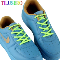 Elastic No Tie Shoelaces Colorful Flat Shoe laces Sneakers shoelace Metal Aluminum Lock Lazy Laces 15 Color