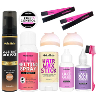 Dolahair Lace Glue Kit - Complete Set with Lace Tint Mousse Wig Installation & Melting Spray(Medium 