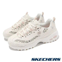 Skechers 休閒鞋 D Lites-Wildcats 女鞋 米白 黑 厚底 皮革 綁帶 老爹鞋 150236OFPK