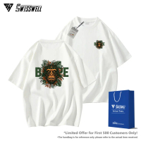 ✨SwissWell✨ cotton 100% เสื้อยืด คอกลม  เสื้อ essentials คุณภาพดี oversized เสื้อคู่รัก Holiday T-Sh
