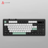 Pre Sale Ajazz Ak870 Mechanical Keyboard Wireless Bluetooth Keyborads Knob Gasket Hot Swap Screen RGB 3Mode Custom Game Keyboard