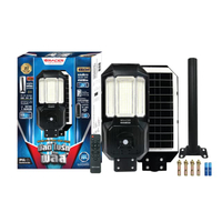 โคมไฟถนนโซลาร์เซลล์พร้อมขาจับ LED 400W Daylight  รุ่น MULTIBRIGHT PLUS 400W DL สีดำ