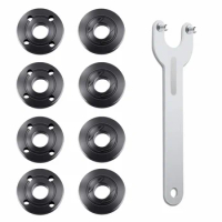 9Pcs Angle Grinder Flange Nut Angle Grinder Wrench Kit 5/8-11 Flange Metal Lock Nut for Grinder Parts