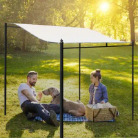 Outdoor Sun Shade Canopy Top Replacement Tent Four Corner Tent Gazebo Canopy Breathable Outdoor Canopy Shade Garage Top Cover