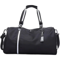 Portable Travel Bag Can Cover Trolley Case Gym Bag Training Bag Women's Short Business Trip Luggage Bag Men's Large Capacity