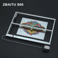 ZBAITU S60 Laser Cutter Engraver, High Power 130w/160w 80X60CM 20w/30w Laser Head Air Pump Business CNC DIY Machine APP Wifi