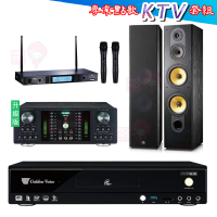 【金嗓】CPX-900 K2R+DB-7AN+TR-5600+FNSD SD-803N(4TB點歌機+擴大機+無線麥克風+落地式喇叭)