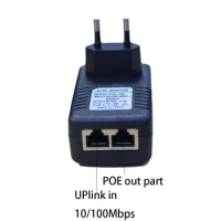0.5A 24W POE for IP Camera IP Phones POE Switch Power Adapter EU/US Option 48V POE Injector Ethernet CCTV Power Adapter