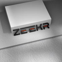 โลโก้รถยนต์ ZEEKR 007GT/001/7X/009/007 ที่ถูกทำให้ดำ ป้ายท้ายโลหะที่ถูกปรับแต่งให้ดำ