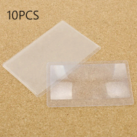 10 PCS 3 X Magnifier Card Shape Magnifiers Plastic Reading Aid