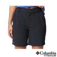 【Columbia 哥倫比亞】女款-鈦Summit Valley™防潑快乾短褲-黑色(UAR75780BK/IS)