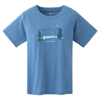 【【蘋果戶外】】mont-bell 1114482 BL 藍【女款】BLUE LAKE 藍湖 Wickron 短袖排汗衣 排汗T恤 機能衣