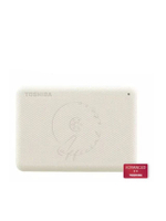 สีขาว ฮาร์ดดิสพกพา Toshiba External HDD (4TB) USB 3.2 SuperSpeed, รุ่น (Canvio Advance V10) Security