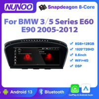 Android 13 Auto Radio CarPlay For BMW 3 5 Series E60 E61 E62 E63 E90 E91 E92 Car Multimedia Player GPS Navigation WIFI Head Unit
