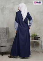 MUTIF Gamis Dewasa Zinira XL Navy