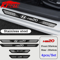 Dải Ngưỡng Cửa Xe Hơi Hyundai HB20, Bộ 4 Chiếc, Làm Bằng Thép Không Gỉ, Nẹp Cửa Xe, Kim Loại, Bàn Ch