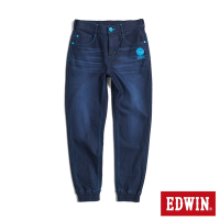 EDWIN EDGE x JERSEYS迦績 超彈力錐形束口牛仔褲-女-原藍磨