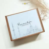 Hampers Sajadah Sola Suede Embossed Polos Simple Souvenir Lebaran Oleh2 Haji Umrah Kemas Box Stiker 