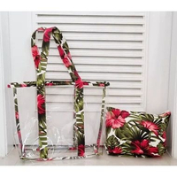 Tas Tote Bag Mika PVC Tebal 0.8 Motif Plus Pouch Motif D