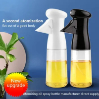 Oil Spray Bottle For Cooking Kitchen Olive Oil Sprayer For Camping BBQ Baking Vinegar Soy Sauce 200ml Kitchen Accessories