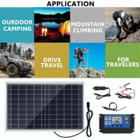 Set panel solar 20W untuk penyelesaian kuasa tanpa grid yang kompak dan cekap