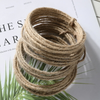 麻繩繩子麻線diy材料粗細手工網格照片墻裝飾品網鐵線包麻絲繩2卷