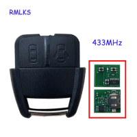2 Buttons Remote Car Key Fob 433Mhz ASK for Vauxhall For Opel Astra Zafira Omega Vectra No Chip Uncut Blade Car Key Cover