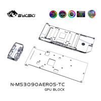 Bykski GPU Block use for MSI RTX3080 / RTX3090 AreoS Video Card Backplane Water Cooling Full Cover Radiator N-MS3090AEROS-TC