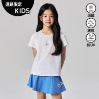 【MLB】KIDS 運動套裝 短袖T恤+裙子 童裝 洛杉磯道奇隊(7FS1A0243-07BLS)