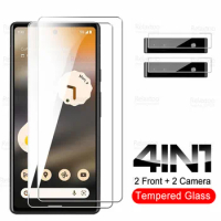 For Google Pixel 6A Glass 4in1 Camera Protective Tempered Glasses Googl Pixel6a 6 A A6 5G 6.1" Screen Protector Armor Cover Film