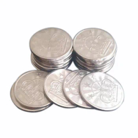 100pcs 25*1.85mm Pentagram Crown or "888" Stainless Steel Arcade Game Machine Token Coins