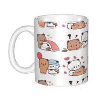 Bear And Panda Bubu Dudu Coffee Mugs Drink Kitchen Ceramic Mug Smooth cup body