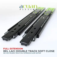 Rel Laci Double Track Ball Bearing Full Extension Slow Motion Soft Close 60 CM