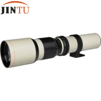 JINTU White Super 500mm f/8.0 Telephoto Lens Kit for NIKON D3400 D5500 D7500 D850 D800 D750 D700 D610 D600 D500 D300 D90 Camera