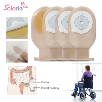 10/20/30 PCS Colostomy Bags 65mm Stoma Pouch Bags One-piece Open Ostomy Bags With Clips Translucent Colostomy Bag Stoma Care