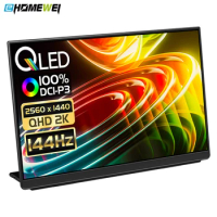 EHOMEWEI Portable Monitor Q1g 15.6" 2K144HZ 100DCI-P3 16：9 Gaming monitor For PS4 PS5 XBOX Switch