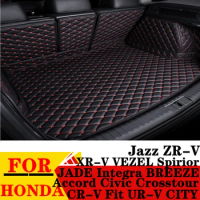 Car Trunk Mat For Honda CRV ZRV UR-V City Accord Civic JAZZ XR-V VEZEL Crosstour CR-V Rear Cargo Cover Carpet Tail Boot Liner